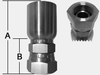 SHFBW SERIES STAINLESS STEEL SWIVEL FEMALE BSP 60° CONE -- SHFBW-12-12BSP - Image