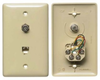 Datacommunication Face Plate with Jack - NS747I - Hubbell Incorporated