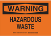 Chemical & Hazardous Material Sign - 126568 - Brady Corporation