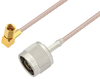 N Male to SSMC Plug Right Angle Cable 12 Inch Length Using RG316 Coax - PE3C4416-12 - Pasternack