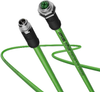 21702215 - LAPP ETHERLINE® FD CAT 6 Patchcord - 4x2x26/19 AWG - M12 to M12 - 20m - Green PUR -- OLF2172215 - Image