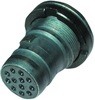 Jam Nut Connector Receptacle, Size 07, 14 Position, Panel; Product Range Amphenol - 42M3460 - Newark, An Avnet Company