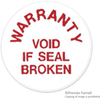 Tamper Evident Security Labels, Vinyl, Red/white, 19.1Mm Diameter; Label Type Te Connectivity - 29X4441 - Newark, An Avnet Company