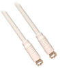 12ft M/M RG6 UL High-Grade F-F Type Connector Coaxial Cable White -- 205-420WH - Image
