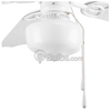 Schoolhouse Ceiling Fan Light Kit, White - P2620-30EBWB - bulbs.com