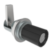 Compression Latch, Self-Adjusting, Small Size, No Restriction, Knob, 1.5-4.8mm Panel, 8.7-15.9mm Grip, Zinc Alloy, Chemical Protective Film, Silver - 48-10-402-10 - Southco