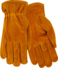 Red Steer 55190 Brown Medium Cowhide Suede Leather Driver's Gloves - Keystone Thumb - Uncoated - 046065-55192 - 046065-55192 - R. S. Hughes Company, Inc.