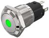 Panel Indicator, Green, 12V, Solder; Led Color Eao - 60AC7274 - Newark, An Avnet Company