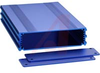 ENCLOSURE,ALUMINUM,2 PLATES,8 SCREWS,BLUE ANODIZED,1.37HX5.25WX6.30D IN - 70020457 - Allied Electronics, Inc.