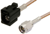 SMA Male to Black FAKRA Jack Cable 24 Inch Length Using RG316 Coax - PE39348A-24 - Pasternack