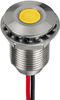 Led Panel Indicator, Yellow, 10Mm, 12Vdc Rohs Compliant Apem - 65AH9355 - Newark, An Avnet Company