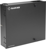 Fiber Wall Cabinet, Open, Steel, Black; Rack U Height Black Box - 05R7412 - Newark, An Avnet Company