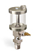 (Formerly B1876-3), Single Feed Manual Lubricator, 2 1/2 oz Acrylic Reservoir, 3/8” Male NPT - B1876-002A13B1W - Oil-Rite Corp.