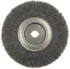 Weiler Steel Wheel Brush 0.014 in Bristle Diameter - Arbor Attachment - 10 in Outside Diameter - 1 in Center Hole Size - 01250 -- 012382-01250 - Image