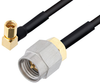 SMA Male to SSMC Plug Right Angle Cable 24 Inch Length Using PE-SR405FLJ Coax - PE3C4484-24 - Pasternack