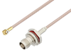 Snap-On MMBX Plug Right Angle to TNC Female Bulkhead Cable 18 Inch Length Using RG316-DS Coax - PE3C4059-18 - Pasternack