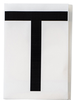 ToughStripe Die-Cut Black Letter T - 121805 - Brady Corporation