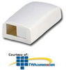 Panduit® Mini-Com Surface Mount Boxes - CBX2-A - TelephoneStuff.com