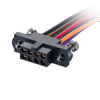 4+4 Pos. Female Receptacle T-Contact DIL 22 AWG Straight Cable Assembly, 150mm, single-end, 101Lok - M80-FB10868FC-0150L - Harwin Plc