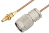 SSMC Jack Bulkhead to TNC Male Cable 24 Inch Length Using RG178 Coax - PE3C4402-24 - Pasternack