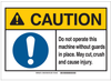 Brady B-302 Polyester Rectangle White Personal Protection Equipment (PPE) Sign - 14 in Width x 10 in Height - 143955 - 754473-96594 - R. S. Hughes Company, Inc.
