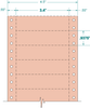 Postal Mail Bag Tag - Pinfeed - 250154 - Western Numerical Control