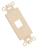 Datacom Wall Plate, 1 Module, White; Accessory Type Gc Electronics - 28K6122 - Newark, An Avnet Company