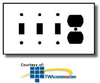 Leviton 4-Gang 3-Toggle 1-Duplex Device Combination.. - 80743 - TelephoneStuff.com