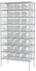 Akro-Mils Shelfmax 2000 lb Adjustable Clear Chrome Steel Open Adjustable Fixed Shelving System - 32 Bins - 2000 lb Total Capacity - AWS183630088SC - AWS183630088SC - R. S. Hughes Company, Inc.