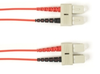 1-m, SC-SC, 50-Micron, Multimode, Plenum, Red Fiber Optic Cable -- FOCMP50-001M-SCSC-RD - Image