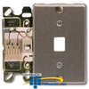 Suttle 4 Conductor Stainless Steel Wall Jack -- 630-B4