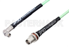 SMA Male Right Angle to TNC Female Bulkhead Low Loss Cable 200 cm Length Using PE-P142LL Coax, RoHS - PE3C1173-200CM - Pasternack