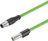 Sensor Cord, 4Pos, Cir Plug-M12 Plug, 1M; Connector To Connector Weidmuller - 63AC9618 - Newark, An Avnet Company
