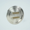 Subminiature D-type Multipin Feedthrough, 2 x 50 Pins, 500 Volts, 5 Amps per Pin, 5.12″ ISO Flange - A1529-6-ISO - MPF Products, INC.