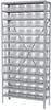 Akro-Mils Shelfmax 6500 lb Adjustable Clear Gray Powder Coated Steel 22 ga Open Adjustable Fixed Shelving System - 60 Bins - 6500 lb Total Capacity - AS1279130SC - AS1279130SC - R. S. Hughes Company, Inc.