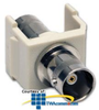 Hubbell Snap Fit Coaxial Nickel BNC F/F Coupler - SFBOW - TelephoneStuff.com