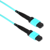 Amphenol FO-MPO2MPO12C-10M MTP/MPO 12-Fiber OM3 (Straight) 10Gb Multimode 50/125 Fiber Optic Patch Cable (OFNP Round) - MTP/MPO Female to MTP/MPO Female - 10m (33') - Image