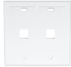 QuickPort Wallplates - 42080-2WP - Leviton Manufacturing