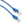 Amphenol MP-6A28GNSBLU-005 Slim Category-6a (Thin CAT6a) UTP 28-AWG Network Patch Cable (650-MHz) with Snagless RJ45 Connectors - Blue 5ft
