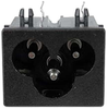 IEC 60320 C6 Snap-in Low Current Inlet with PCB Terminals -- 771W-BX2/01 - Image