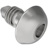 Fast Lead Screw, Medium Size, ToolHead Recess, 0.6 mm  Max. Outer Panel, Steel, Zinc Plate, Bright chromate, plus sealer - 12-T-302 - Southco