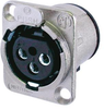 Xlr Connector, Rcpt, 3Pos, Panel/pcb; No. Of Contacts Neutrik - 87F6592 - Newark, An Avnet Company