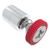 Captive Screw, M3 X 0.5, Flare-in, Phillips Recess, Knurled Red Knob - 52-31-11-4-013 - Southco