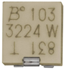 BOURNS - 3224W-1-201E - Trimmer Potentiometer, 200 ohm, 12 Turns, Surface Mount Device, Trimpot 3224 Series, 250 mW, ± 10% -- 103-3224W-1-201E - Image