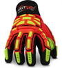 Hexarmor Mud GGT5 Orange/High-Visibility Red/Yellow 8 Leather/Superfabric Cut-Resistant Gloves - ANSI 5, EN 388 5 Cut Resistance - PVC Dotted Palm Coating - 4021X SZ 8 - 4021X SZ 8 - R. S. Hughes Company, Inc.