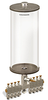 Clear View Multiple Feed Manual Lubricator, 1 gal Acrylic Reservoir, 8 Feeds, 1/8