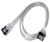 18in Serial ATA III Cable w/ One 90 Degree End - Silver - 17320 - Xoxide