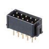 5+5 Pos. Male DIL Vertical Throughboard Conn. No Latches - M80-8691005 - Harwin Plc