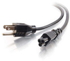6ft 18 AWG 3-Slot Laptop Power Cord (NEMA 5-15P to IEC320C5) -- 2306-27400-006 - Image