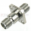 SMA Female (Jack) to SMA Female (Jack) 4 Hole Flange Adapter, Passivated Stainless Steel Body, 1.2 VSWR - SM4930 - Fairview Microwave Inc.